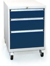 Mobile cabinet for workbenches 820 x 555 x 600 - 3x drawers